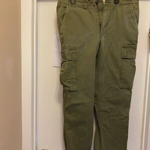 Lands' End Green Cargo Pants with Sturdy Cotton Blend